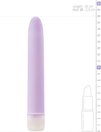 Doc Johnson Velvet Touch Vibes Κλασικός Δονητής 18cm Lavender
