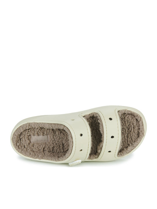 Cozzzy Winter Women's Slippers with Fur Beige