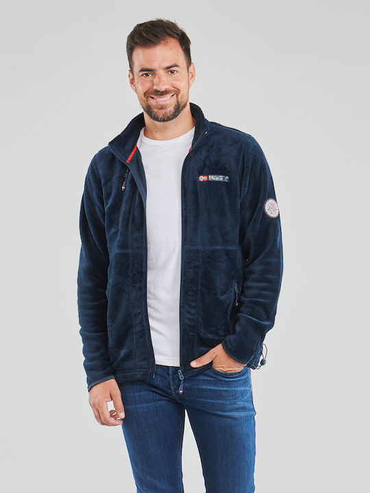 Upload Man Ανδρική Ζακέτα Fleece Navy Μπλε