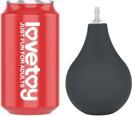 Lovetoy Squirt Extreme Реалистично Дилдо с Тестиси Смукателна Чашка и Способност за Еякулация Черно 23см