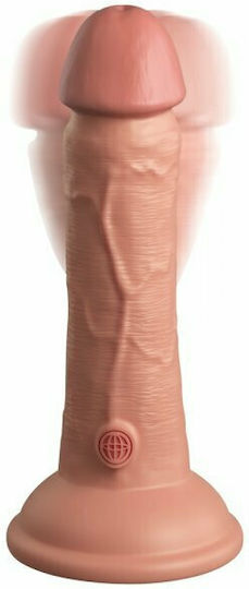King Cock Dual Density Ρεαλιστικό Dildo με Βεντούζα Nude 15cm