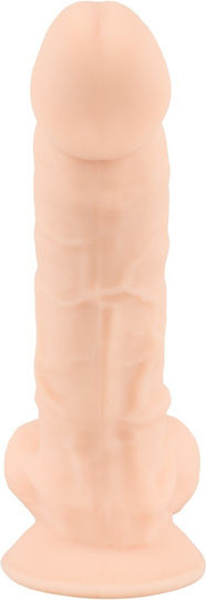 SilexD Dual Density Model 1 Ρεαλιστικό Dildo με Όρχεις και Βεντούζα Flesh 18cm