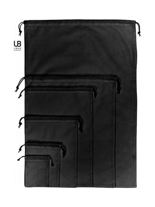 Ubag Lou M Βαμβακερή Τσάντα για Ψώνια σε Μαύρο χρώμα