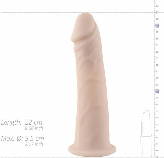 No Parts Cameron Realistic Hollow Dildo Glass Dildo Flesh 22cm