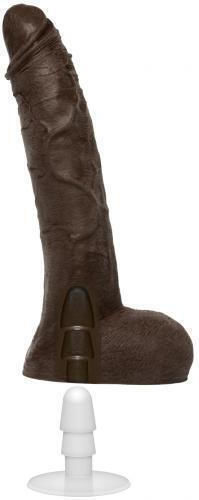 Vac U Lock Jason Luv Ultraskyn Cock With Removable Suction Cup Ρεαλιστικό Dildo με Όρχεις και Βεντούζα Chocolate 25cm