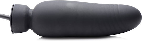 XR Master Series Dick-Spand Inflatable Dildo Реалистично дилдо Inflatable Черно 19.5см