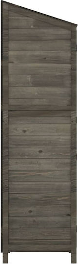 Wooden Garden Shed Anthracite M1.02xW0.52xH1.745m