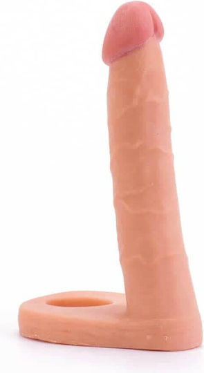 Lovetoy The Ultra Soft Double με Dildo 15.8cm στο χρώμα του δέρματος