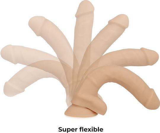 Cock Miller Ρεαλιστικό Dildo με Όρχεις και Βεντούζα Flesh 19.5cm