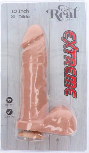 ToyJoy Get Real Extreme XL Dildo Ρεαλιστικό Dildo με Όρχεις και Βεντούζα Flesh 25cm