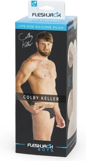 Fleshlight Colby Keller Dildo Realistic Dildo with Scrotum Flesh 19cm