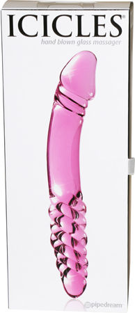 Icicles Icicles No.57 Γυάλινο Dildo Ροζ 23cm