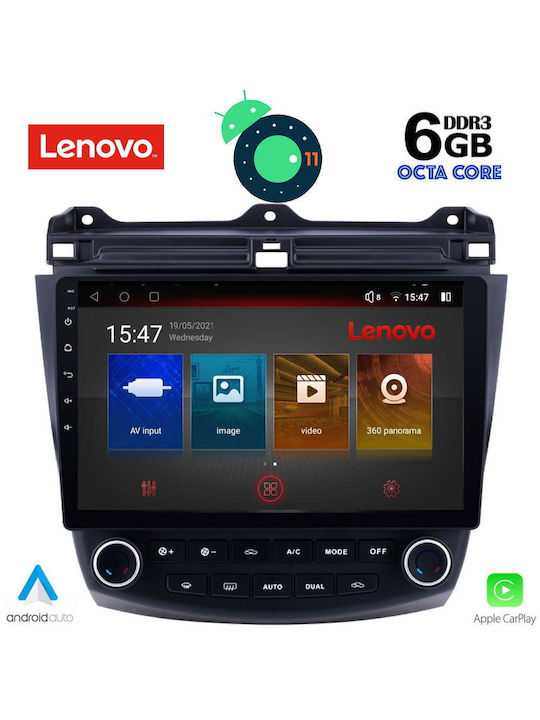 Lenovo Ηχοσύστημα Αυτοκινήτου για Honda Accord 2003-2007 (Bluetooth/USB/WiFi/GPS) με Οθόνη Αφής 10"