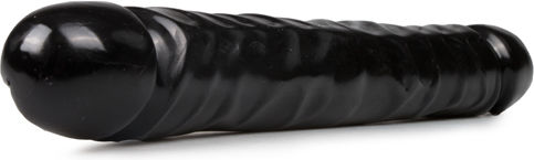 Doc Johnson Jr. Veined Double Header Διπλό Dildo Μαύρο 30cm