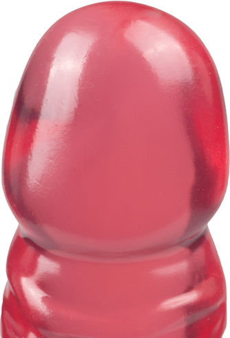 Crystal Jellies Vac-U-Lock Реалистично дилдо Фуксия 19см