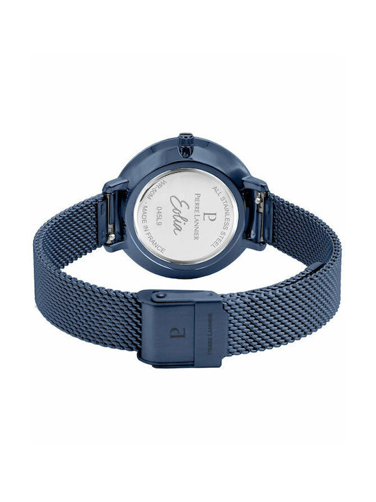 Pierre Lannier Watch with Blue Metal Bracelet