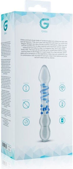 Gildo Glass Dildo No. 21 Стъклено дилдо Прозрачен 20см