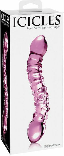 Icicles Icicles No. 55 Γυάλινο Dildo Silver 20cm