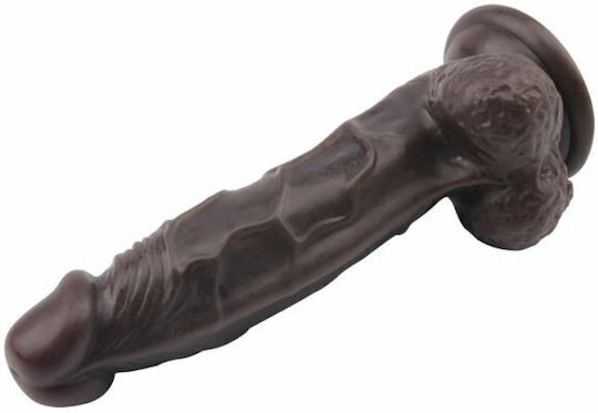 Chisa Novelties Dildo Dual Density Fashion Dude Реалистично дилдо с Топки и Вендуза Кафяв 22см