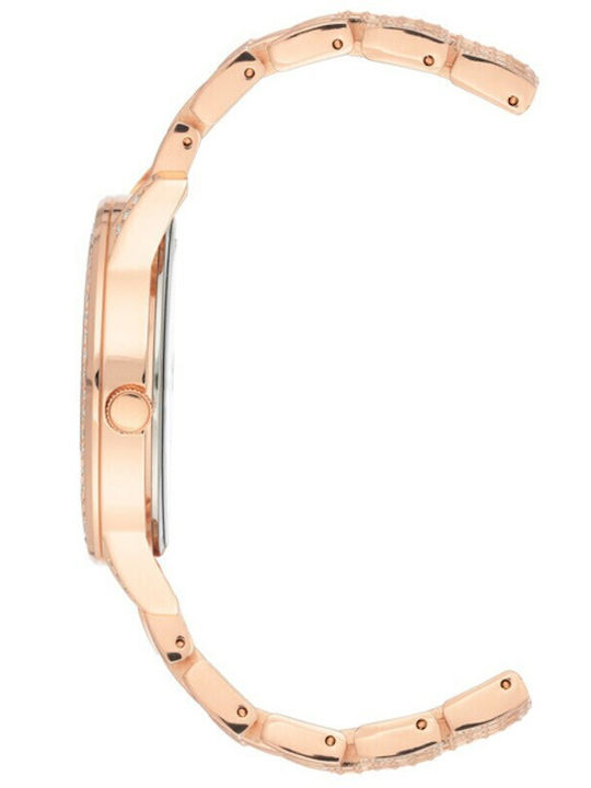 Juicy Couture Women's Watch with Pink Gold Metal Bracelet