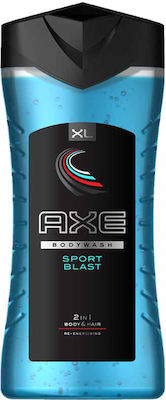 Axe Sport Blast Schaumbad in Gel für Männer für E-Commerce-Website , Haar und Gesicht (1x400ml) 400ml