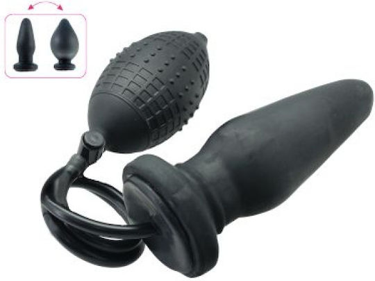 Toyz4lovers Timeless Inflatable Анална тапа Large Черна 14см