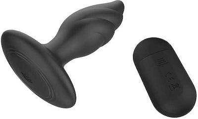 Dream Toys Dark Desires Angelina Analplug mit kabelloser Funktion und Vibration Schwarz