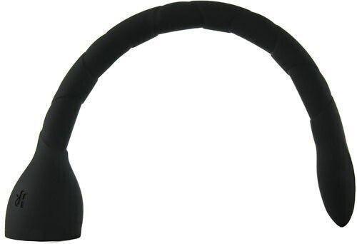 Kink In Deep Silicone Anal Snake Πρωκτική Σφήνα Black 43.2cm