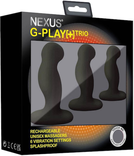 Nexus G-Play+ Trio Dopuri Anale cu vibrație Module Negre