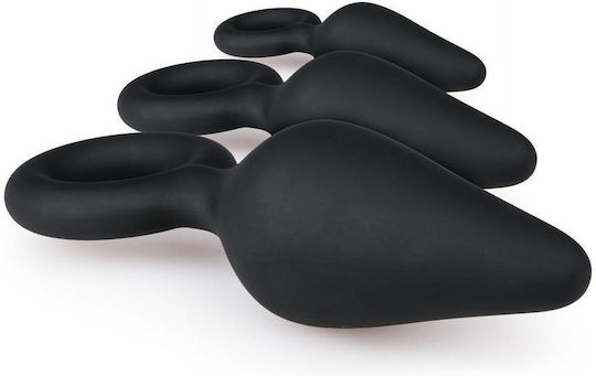 Easytoys Pointy Πρωκτικές Σφήνες Σετ Μαύρες 3τμχ