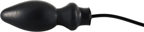 LateX Inflatable Latex Anal Plug Πρωκτική Σφήνα Μαύρη