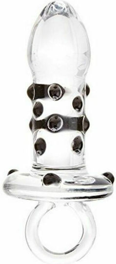 Glas Pacifier Πρωκτική Σφήνα Διάφανη 10cm
