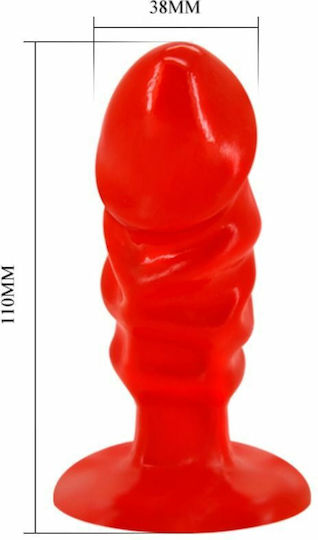 Baile Butt Blug Πρωκτική Σφήνα Red 11cm