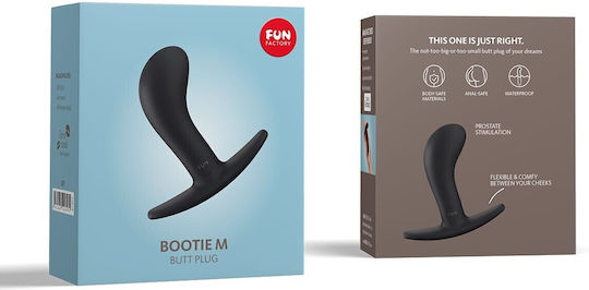 Fun Factory Bootie Butt Plug Πρωκτική Σφήνα Medium Black 9.3cm