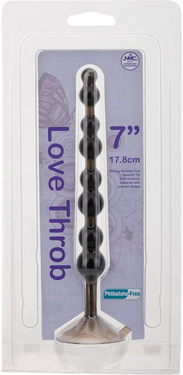 Nanma Love Throb Anal Beads Black 17.8cm