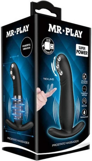 Mr. Play Tickling Prostate Massager Πρωκτικός Δονητής Black