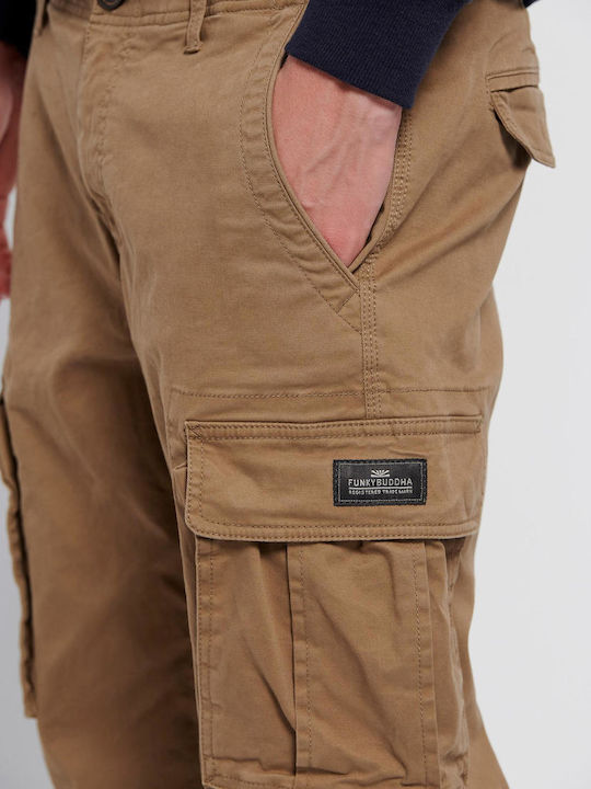 Trousers Cargo Elastic in Regular Fit Cigar