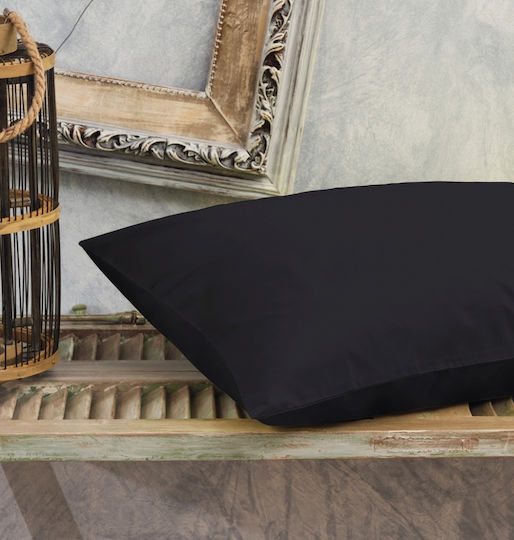 Cokitex Power Nap Kissenbezug-Set mit Umschlagumschlag Black 50x70cm.