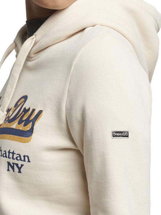 Vintage Logo Lang Damen Sweatshirt Kapuzen Rosa