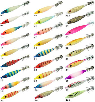 Oceanic Amica Squid Jig 7.5 Tintenfisch-Jigs 7.5Stück/5.2gr 31 Set 2Stück OC.10AM75-31