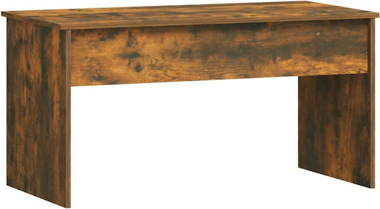 Rectangular Central Wooden Coffee Table with Lifting Mechanism Brown W102xD50.5xH52.5cm