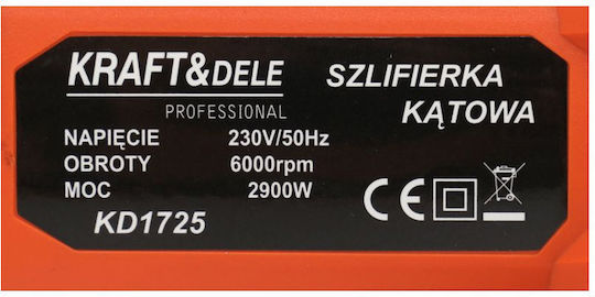 Kraft & Dele Τροχός 230mm Ρεύματος 2900W