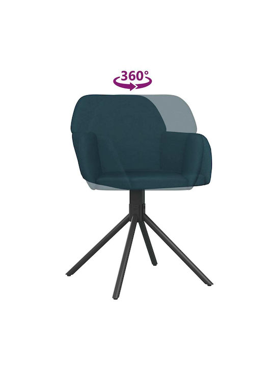 Stühle Speisesaal Blue 2Stück 54x58.5x79.5cm