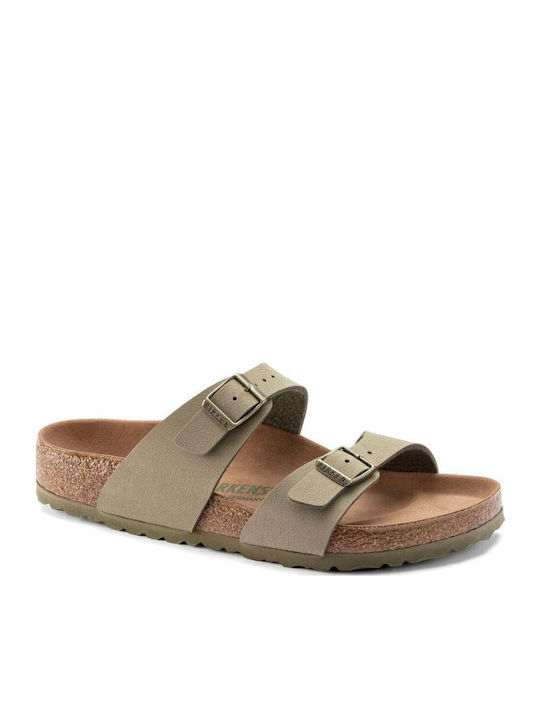 Birkenstock Sydney Vegan Ανατομικά Σανδάλια Χακί Birkenstock Sydney Vegan Ανατομικά Σανδάλια Χακί