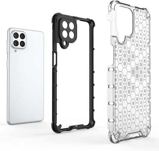 Hurtel Honeycomb Back Cover Silicone Transparent (Galaxy M53 5G)