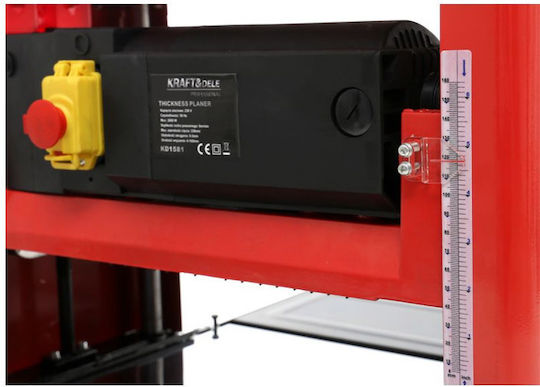 Kraft & Dele KD1581 Дървообработваща планираща машина с мощност 2000W, Диск за рязане с диаметър 330мм и Скорост на рязане 8000оборотивминута