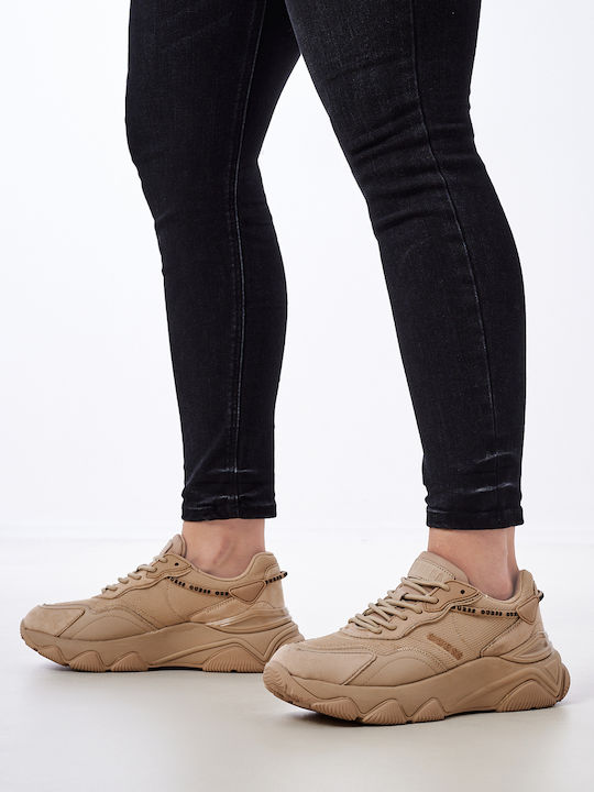 Guess Micola Chunky Sneakers Μπεζ