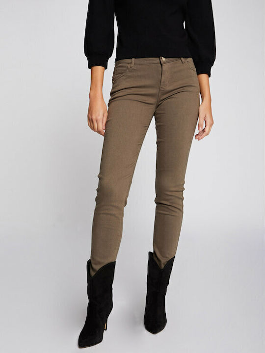 Petra Damenjeans in Schlanker Passform Olive