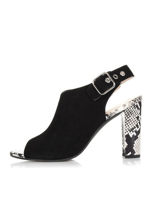 Suede Sandals Black