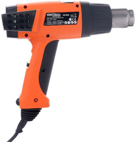 Kraft & Dele Heat Gun 2000W with Maximum Temperature 630°C KD3028
